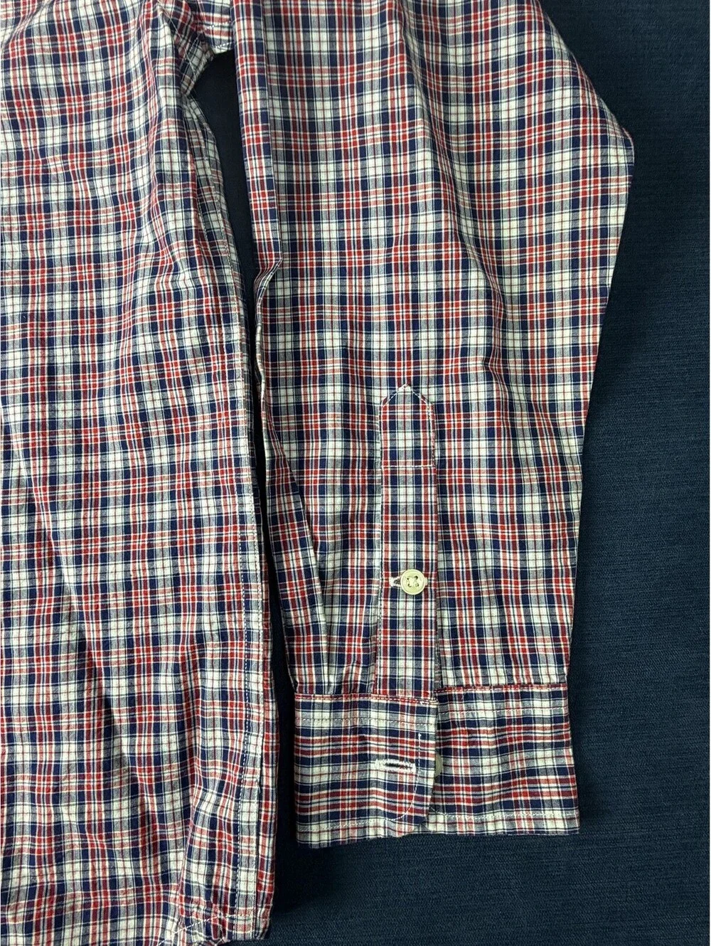 Ralph Lauren Boys L 16/18 Plaid Button-Up Shirt Long Sleeve Cotton Pony